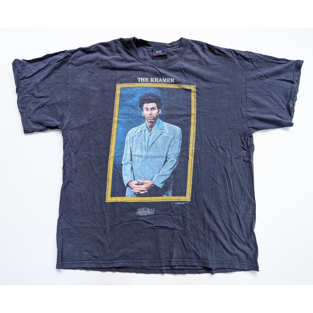 Vintage The Kramer Shirt Mens XXL Seinfeld NBC Experience Store Blue 1997